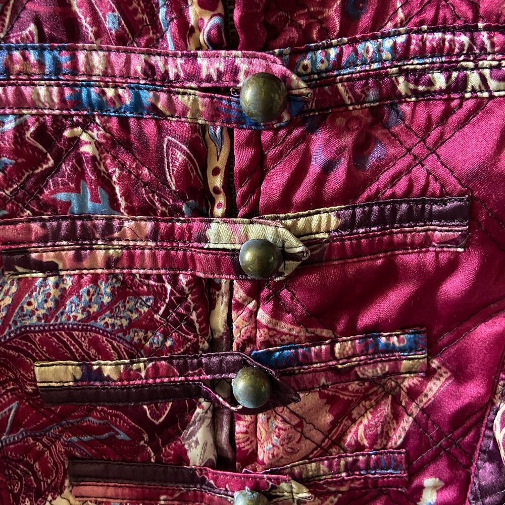 Apriori quilted jacket Floral Satin size 12 - Picture 2 of 10